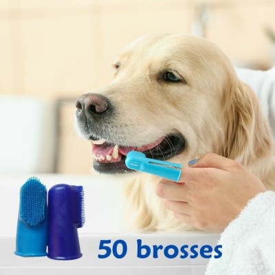 50 Brosses à dents pour doigt