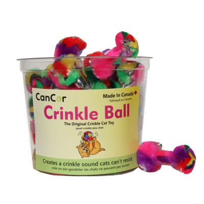Crinkle DumbBell avec herbe aux chats - boîte de...