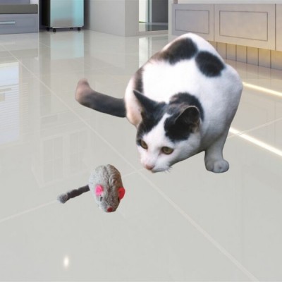 Souris en peluche pour chats - sac de 12