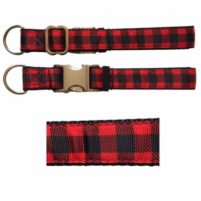 Collier ajustable de luxe avec boucle de métal -...