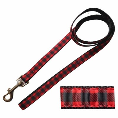 Laisse simple - ¾'' X 48'' - Carreauté XL rouge...