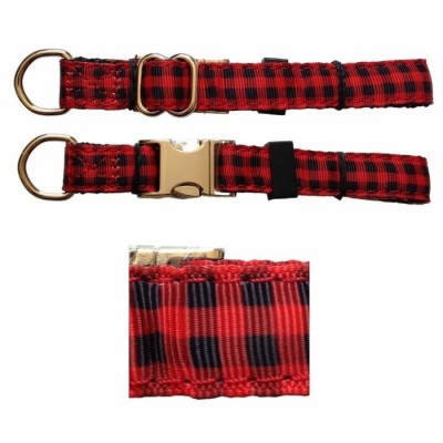 Collier ajustable de luxe avec boucle de métal -...