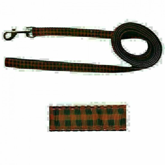 Laisse simple - 5/8'' X 72'' - Carreauté rouge et...