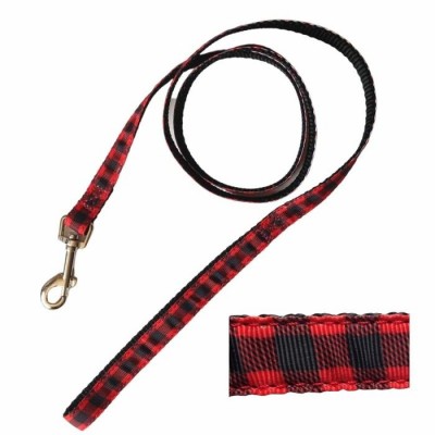Laisse simple - 5/8'' X 48'' - Carreauté XL rouge...