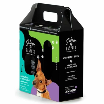 Coffret Duo shampooing hydratant à la lanoline & revitalisant doux poil sans rinçage Sabine & Gaspard