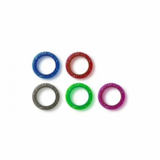 Anneau de caoutchouc (DOIGT) pour ciseaux - Grandeur B - couleurs assorties