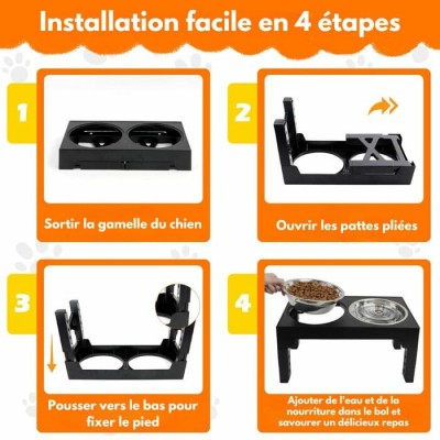 Bols sur pied pour chiens et chats