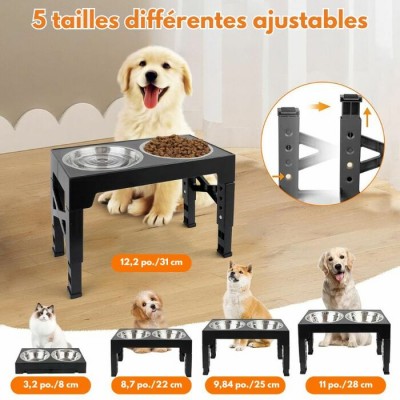 Bols sur pied pour chiens et chats