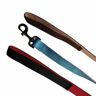 Laisse double épaisseur de nylon - 2 couleurs -...