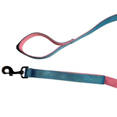 Laisse double épaisseur de nylon 2 poignées - 2 couleurs - 1'' X 72'' - Choisissez vos couleurs