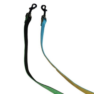 Laisse double épaisseur de nylon - 2 couleurs - ¾'' X 72'' - Choisissez vos couleurs