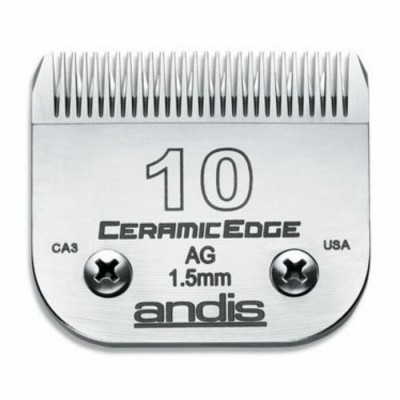 Lame céramique Andis # 10 pour coupe moyenne -...