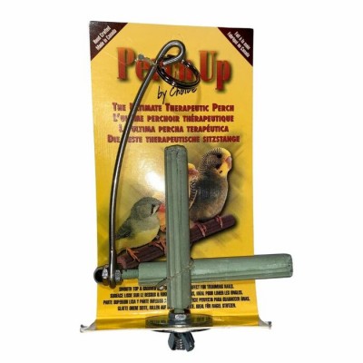 Perchoir/Balançoire combo en ciment rainuré - 12 mm x 7½ cm (½" x 3") + 12 mm x 7½ cm (½" x 3") - PERCH UP - Couleurs variées