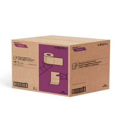 Papier hygiénique blanc Cascades Pro Select - 2 épaisseurs et 420 feuilles - 48 rouleaux