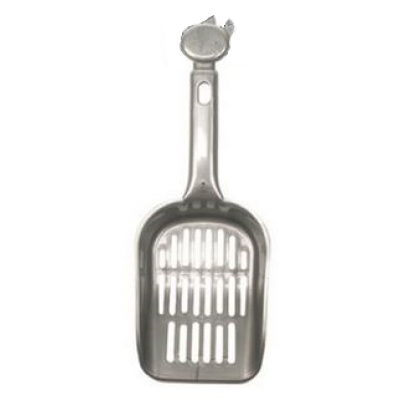 Pelle à litière argent avec tête de chat - 28...