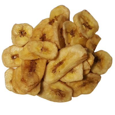Bananes séchées, emballage de 50 g, avec étiquette pour suspendre