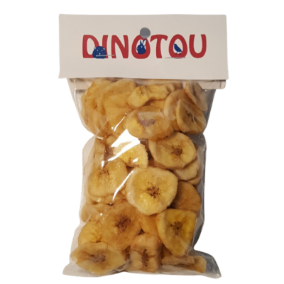 Bananes séchées, sac refermable de 120 g, avec...