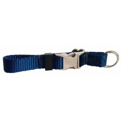 Collier ajustable de luxe avec boucle de métal - 5/8'' - Choix de couleurs