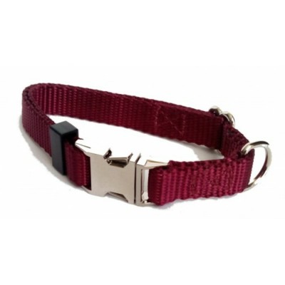 Collier ajustable de luxe avec boucle de métal - 5/8'' - Choix de couleurs