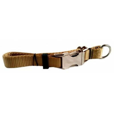 Collier ajustable de luxe avec boucle de métal - ¾'' - Choix de couleurs
