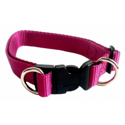 Collier ajustable avec boucle de plastique - 5/8'' - Choix de couleurs