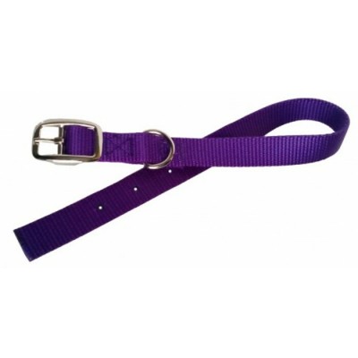 Collier simple avec boucle style ceinture - ¾'' X 16'' - Choix de couleurs
