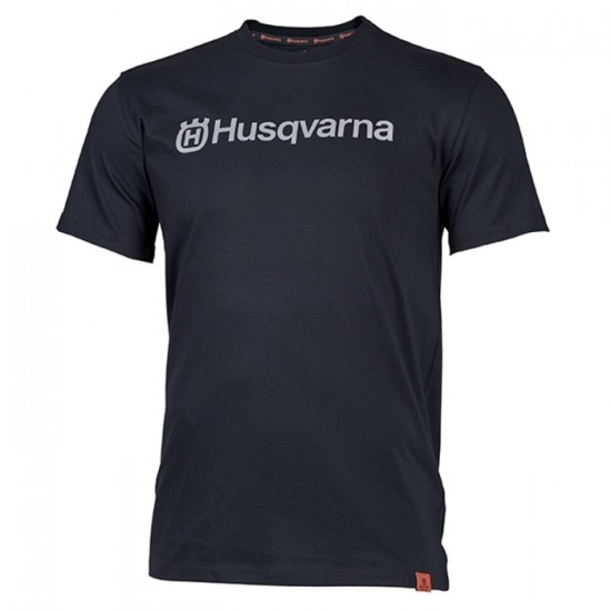 T-shirt à manches courtes noir Husqvarna