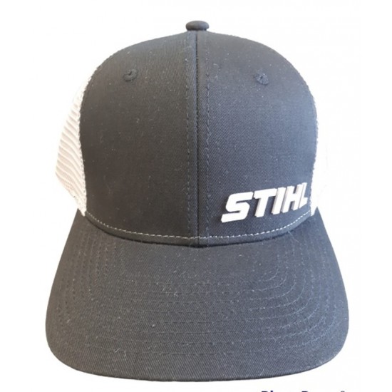 Casquette Stihl noire avec filet gris pâle