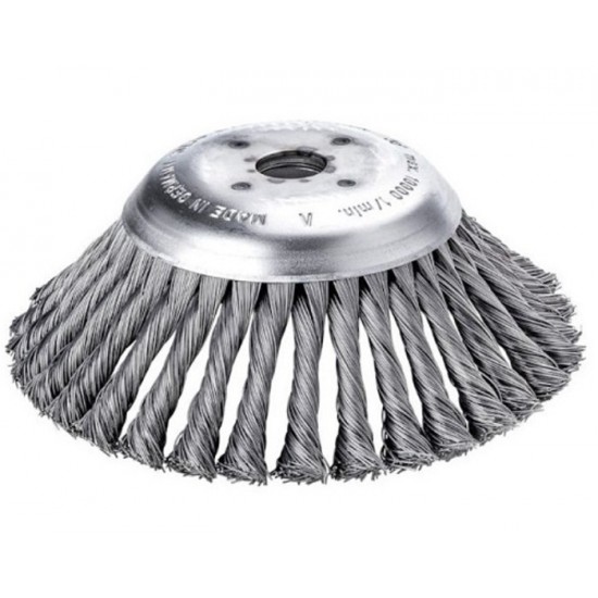 Brosse de désherbage pour débrousailleuse 1" X 7"