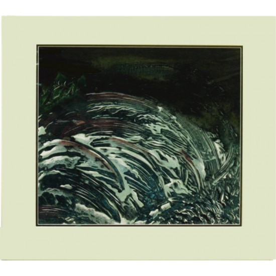 Collagraphie et encre acrylique