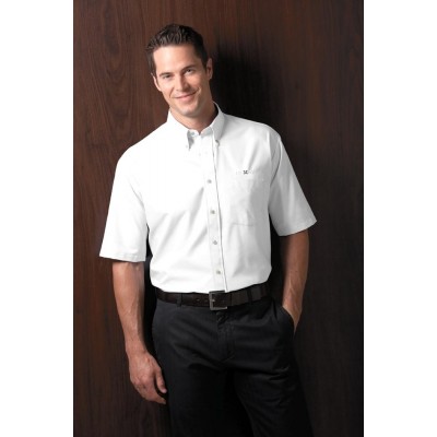 CHEMISE CLASSIQUE OXFORD À MANCHES COURTES POUR HOMME