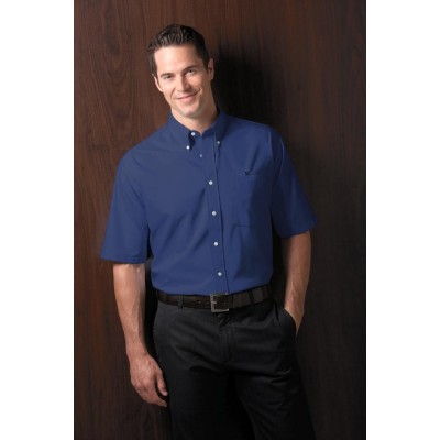 CHEMISE CLASSIQUE OXFORD À MANCHES COURTES POUR HOMME