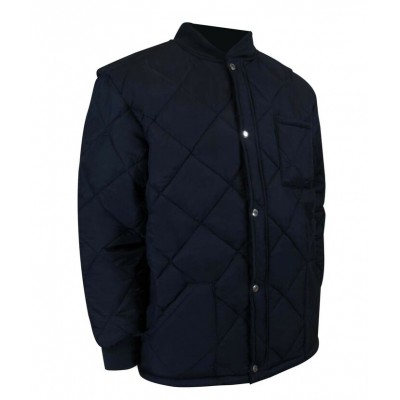 MANTEAU COURT DE RÉFRIGÉRATEUR DOUBLÉ DE POLAR