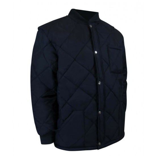 MANTEAU COURT DE RÉFRIGÉRATEUR DOUBLÉ DE POLAR