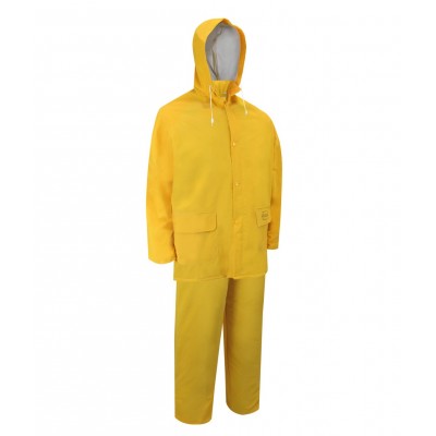 ENSEMBLE IMPERMÉABLE DE PVC. MANTEAU ET...