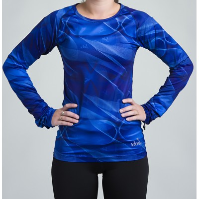 Maillot de corps manches longues (Bleu) 