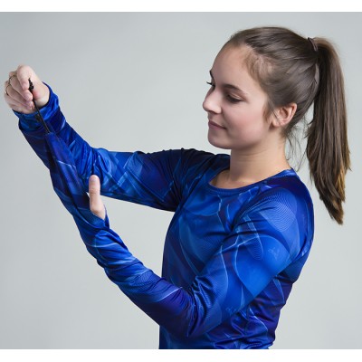 Maillot de corps manches longues (Bleu) 