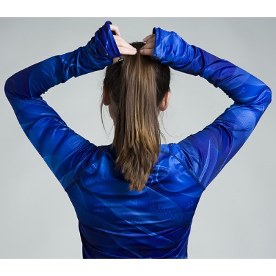 Maillot de corps manches longues (Bleu) 