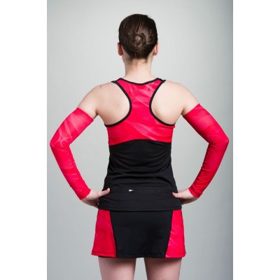 Jupe-Cuissard Noir / 3 poches (Rose-Framboise)