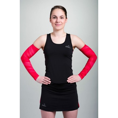 Jupe-Cuissard Noir / 3 poches (Rose-Framboise)