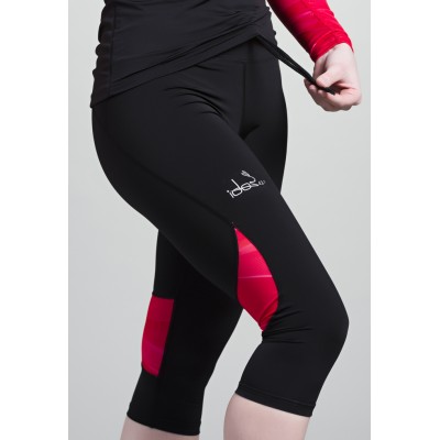 Capri Noir / 2 poches (Rose-Framboise)