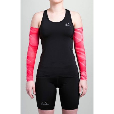 Camisole Noir Dos Nageur avec poche (Découpe Rose-Corail)