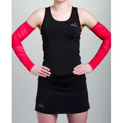 Camisole Noir Dos Nageur avec poche (Découpe Rose-Framboise)