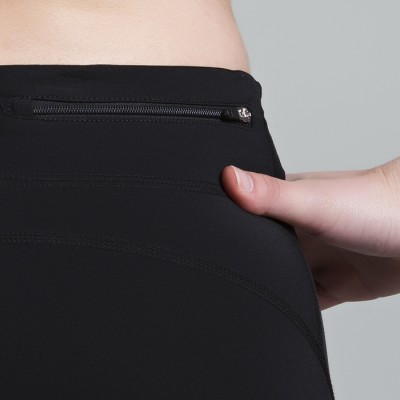 Capri Femme Noir / 2 poches (Rose-Framboise) 
