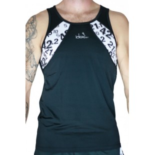 Camisole Jersey Noir (Blanc) avec poche