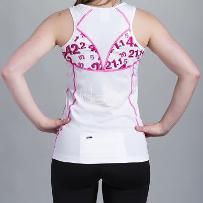 Camisole Blanche avec poche (Découpes...