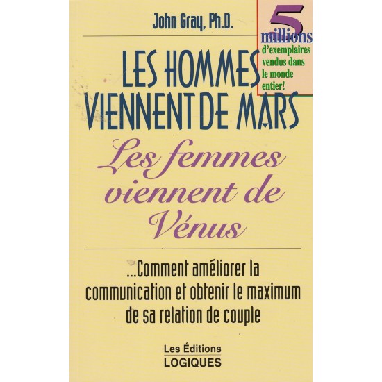 Les hommes viennent de Mars et les femmes viennent de Vénus (rg,) John Gray