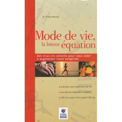 Mode de vie  la bonne équation Dr Trisha Macnair