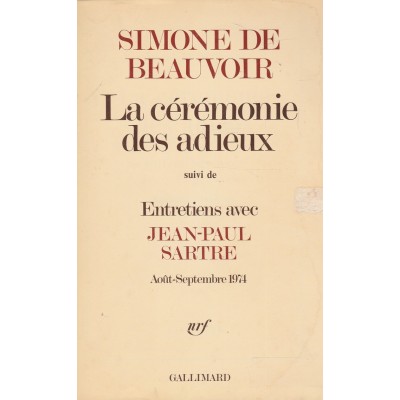 La cérémonie des adieux  Simone de Beauvoir