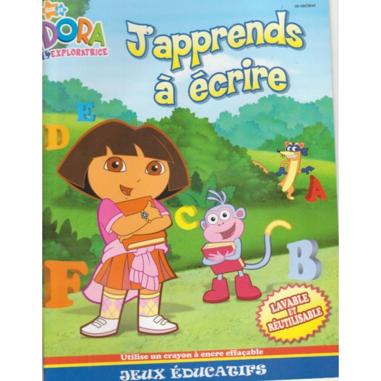 Dora l'exploratrice  J'apprends a écrire  